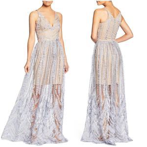 DRESS THE POPULATION Chelsea Lace A-line Gown NWOT